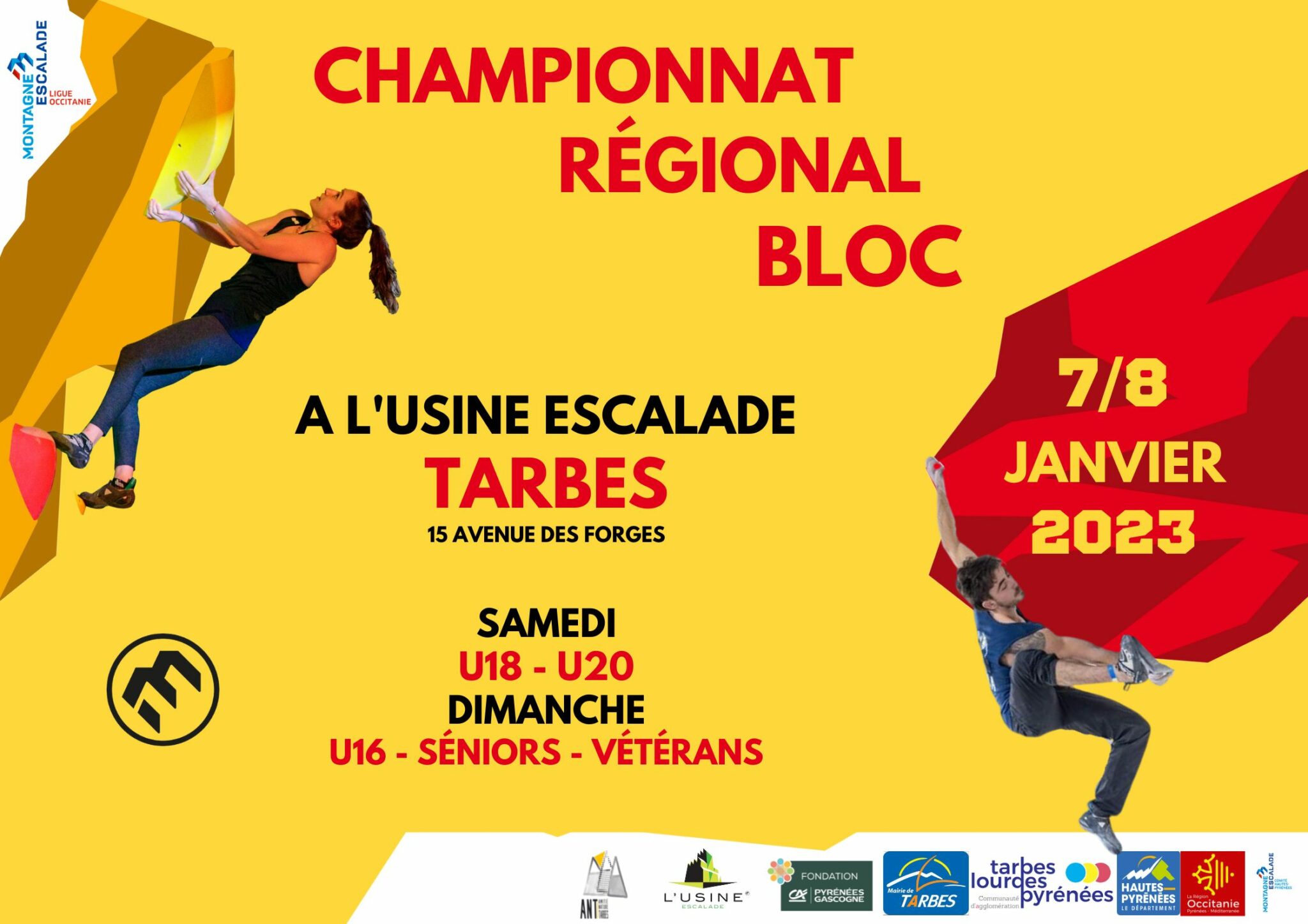 Résultats Championnats Régionaux d’Occitanie de Bloc 2023